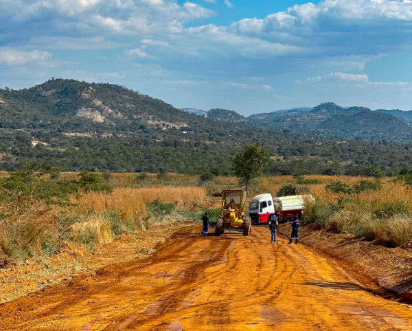 Grading roads